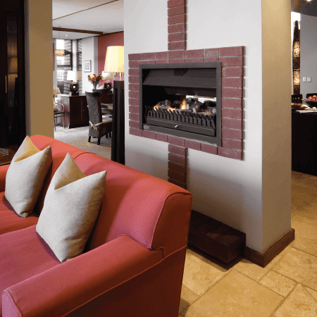 Gas vented fireplaces